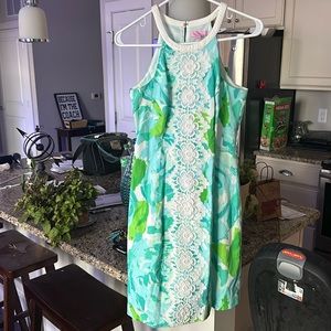 Lilly Pulitzer poolside blue pearl shift dress NWT